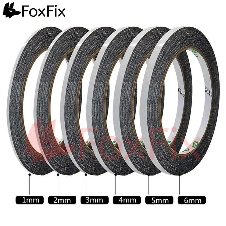 50M Repair Double Side Tape Black Sticker Double Sided Adhesive Tape Fix For Cellphone Mobile Phone Touch Screen LCD 1mm 2mm 5mm