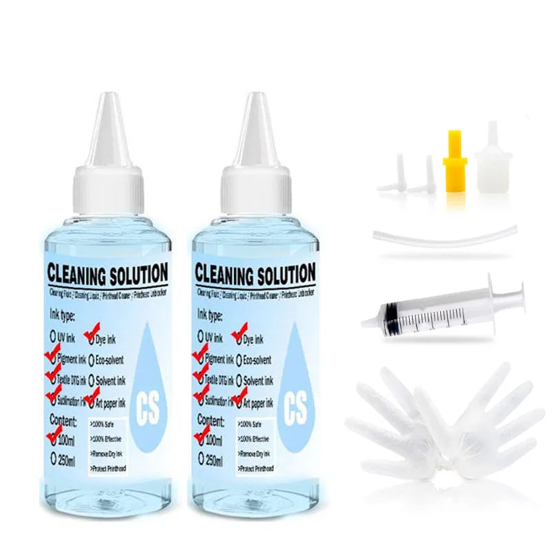 Printhead Cleaner Nozzle Cleaner 100 ml Print Head Cleaning Liquid for Printhead Cleaner Epson HP Canon Brother Inkjet Printer P