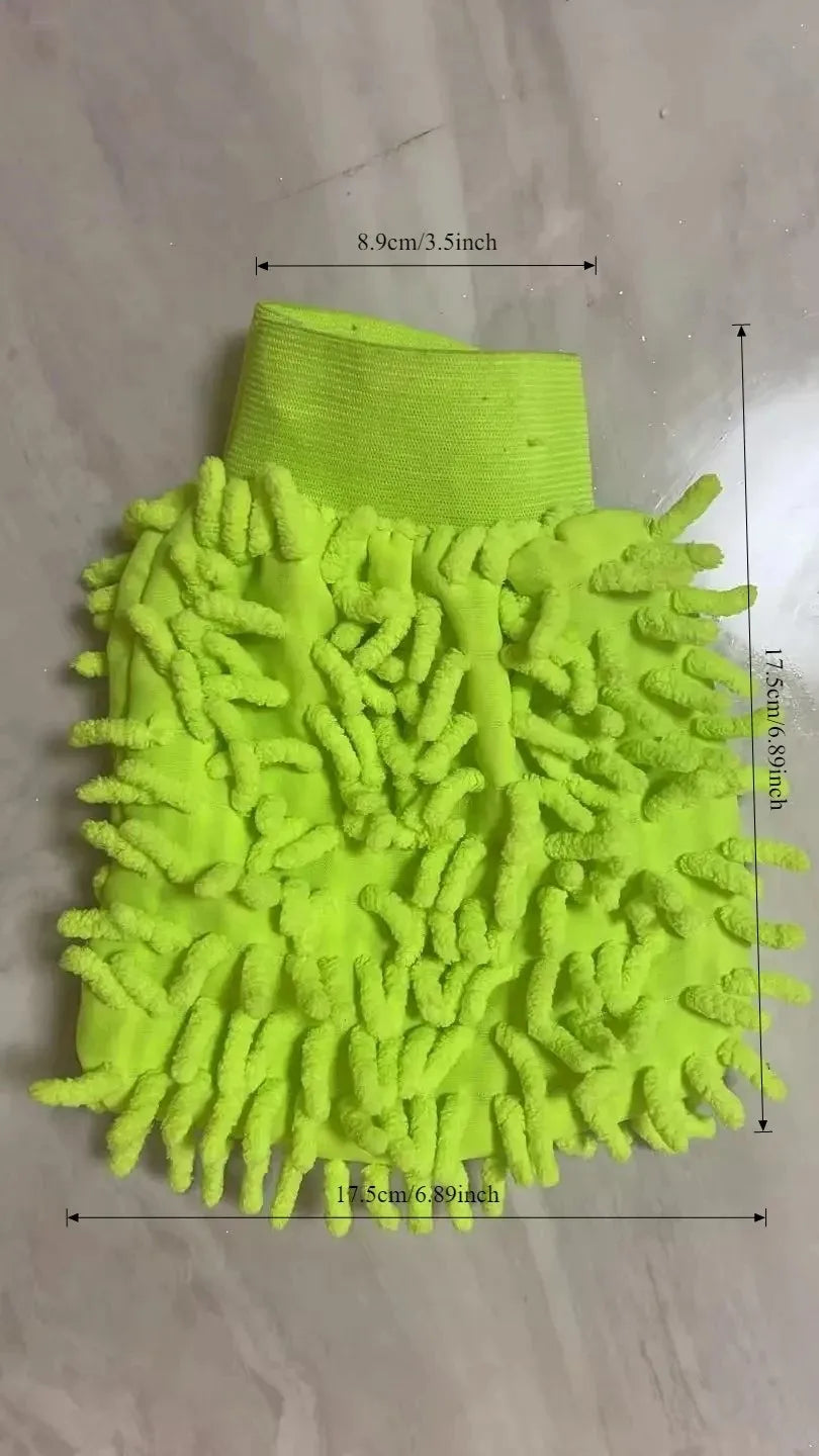 Electric Bicycle Car Cleaning Microfiber, 1/2-Piece Set Scratch Free and Lint Free, High-Quality Lint Microfiber Car Wash Gloves