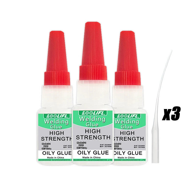 LOOLIFL High-Strength Refrigerator Welding Adhesive Universal Transparent Instant Super Adhesive for Seamless Repair Oily Surfac