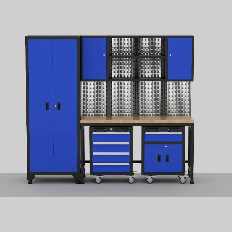 Workshop Tool Storage Metal Garage Trolley Heavy Duty Lockable Tools Storage Garage Cabinets