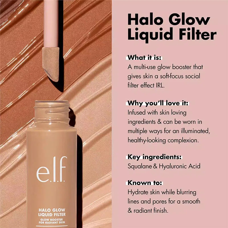 Elf Full Coverage Waterproof Liquid Foundation Long Lasting Matte Finish Dark Circle&Blemish Cover Cosmetics for All Skin Types