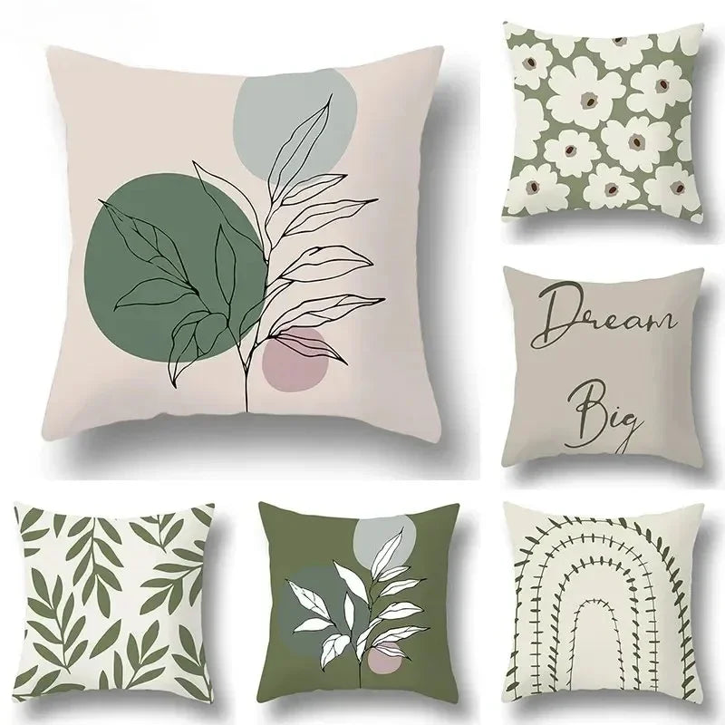 Gray Striped Geometric Double-sided Printed pillow cover Short plush Suitable living rooms bedrooms sofas throw cushion cover