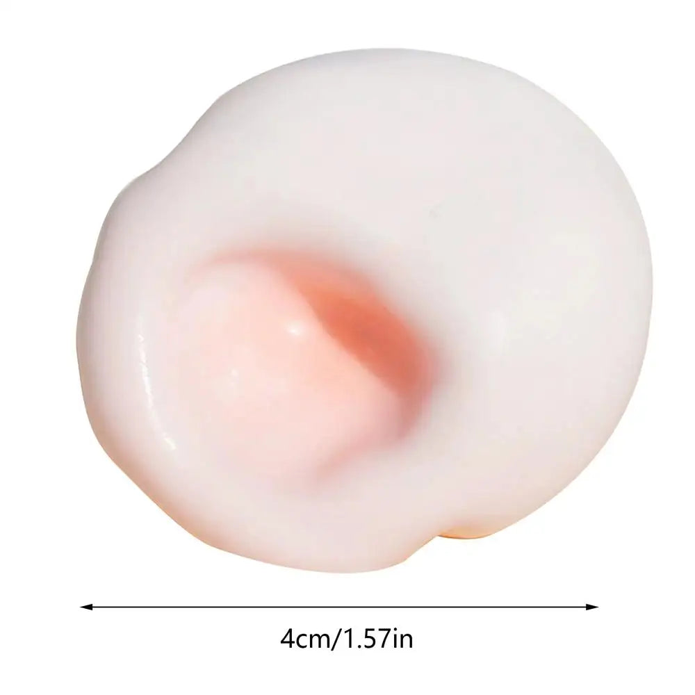 Stress Relief Ball Squishys Toys Plasticity Ice Skin Super Soft Ultra-Thin Sticky Handmade Ball Light Squeez Stress Relieving