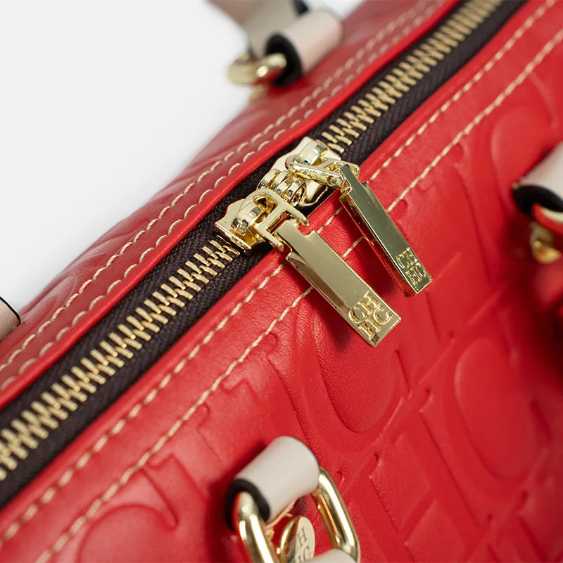 CH Women Handbag Embossed Leather Tote Bag Fashion Shoulder Bag Top Handle Purse Crossbody Bag Casual Work Travel Bag