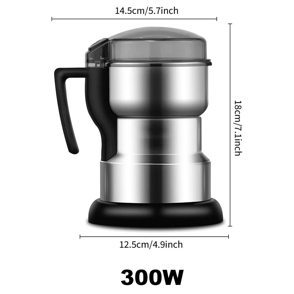 Electric Coffee Grinder Stainless Steel High-power Cereal Nuts Beans Spices Grains Grinding Moedor de cafe Blenders for kitchen