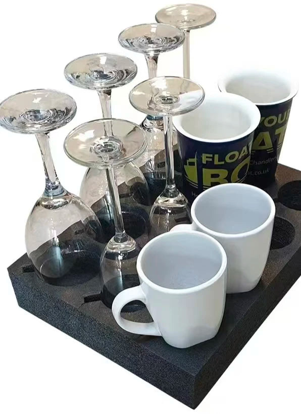 1PCS RV Bubble Cup Holder Glass Cup Drinks Rack Car Interior Cup Storage Organiser Accessories For Campervan Caravan Motorhome
