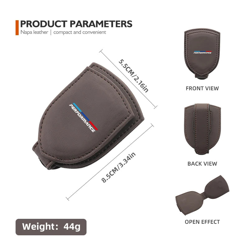 For BMW Car Glasses Holder Sun Visor Sunglasses Clip Card Accessories 1 3 5 Series X1 X3 X4 X5 X7 G20 G38 F20 F39 F48 E46