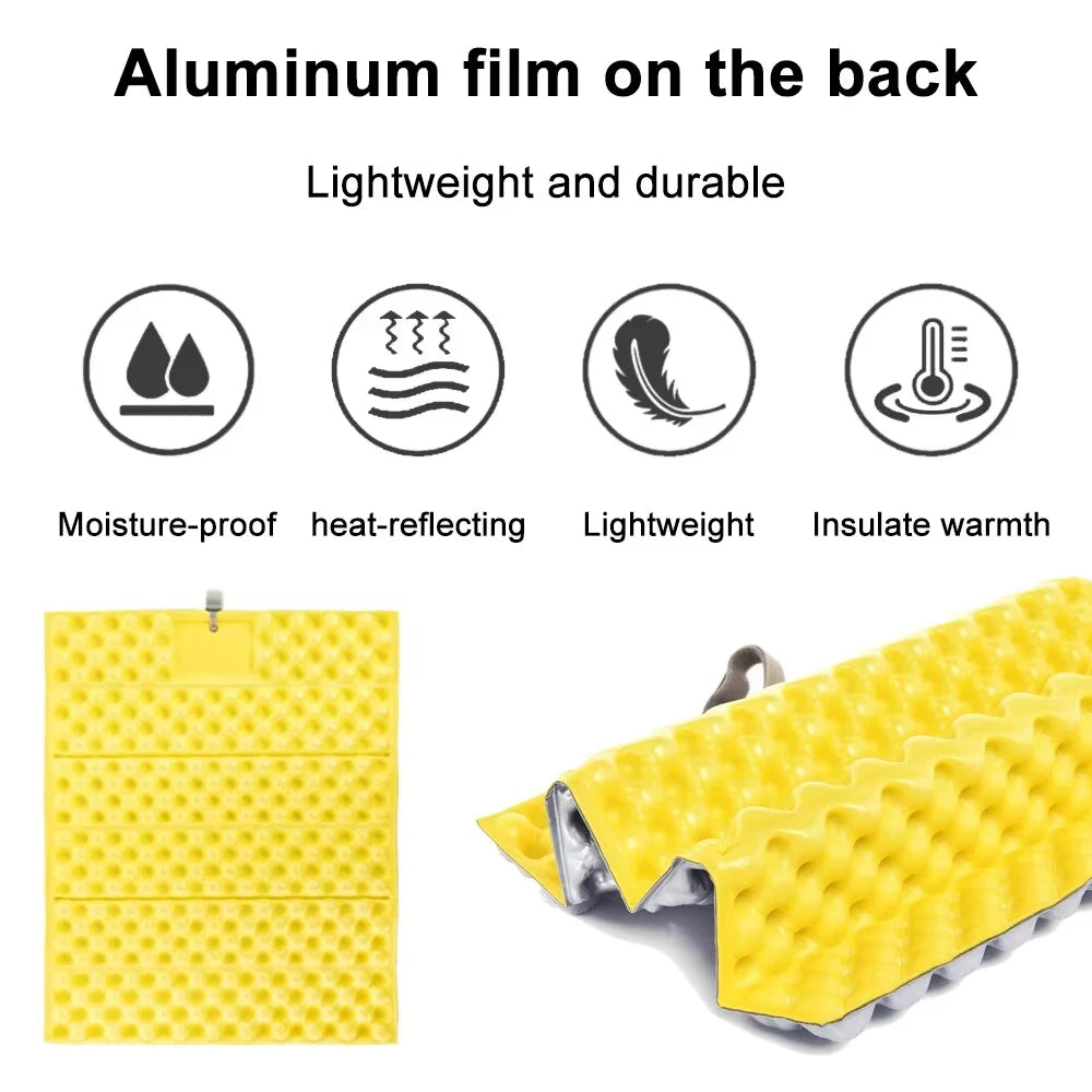 Portable Seat Cushion Outdoor Foldable Mat Waterproof XPE Foam Sitting Picnic Camping Sitting Pad Cushion Travel Hiking Camp Mat