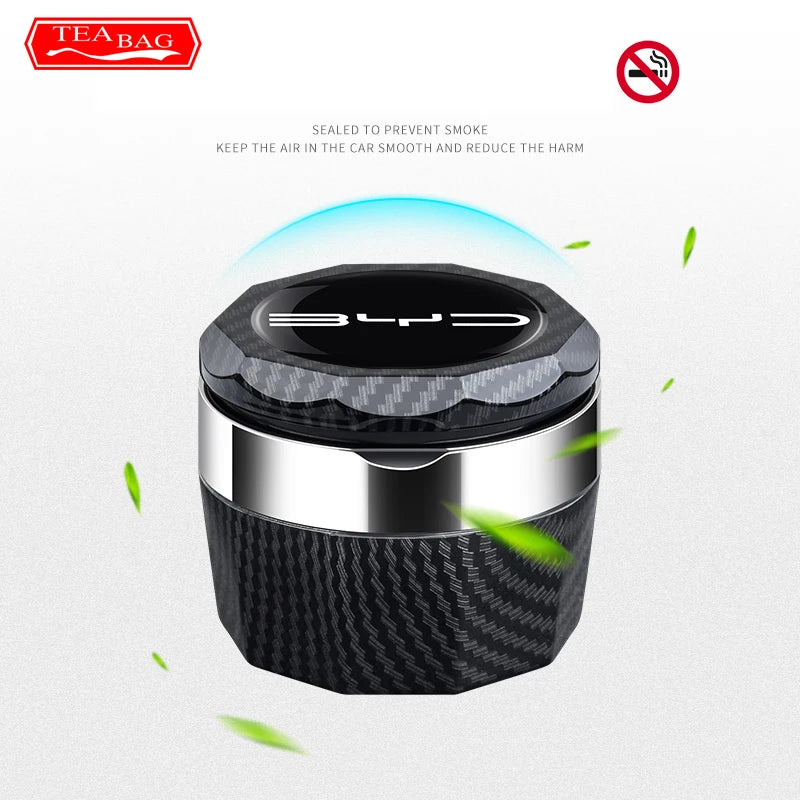 Car Ashtray For BYD Atto 3 Song Tang Led Cars Cup Holder Accessories Auto Ashtray Cigarette Holder Box Interior Auto Accessories