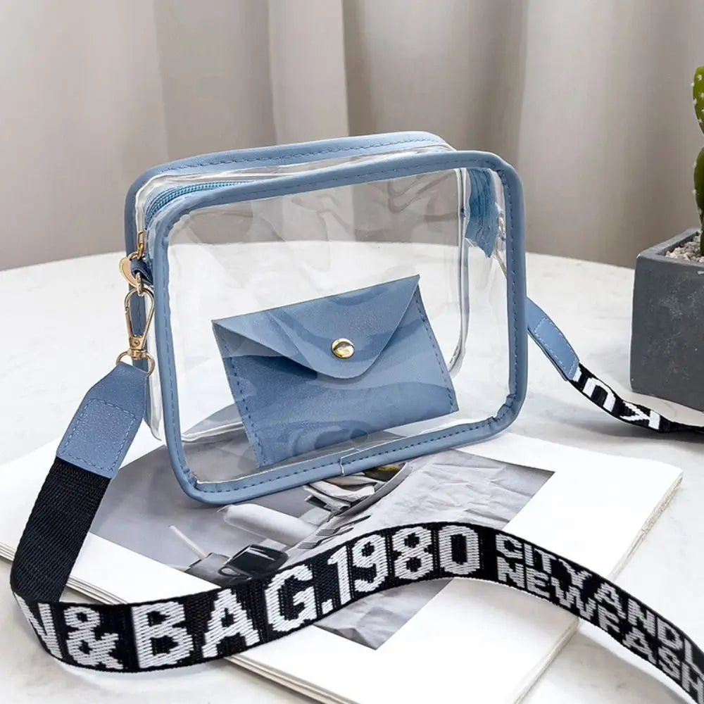 Fashion PVC Crossbody Bags Handbag with Small Phone Bags Shoulder Bag Transparent Jelly Bag Women