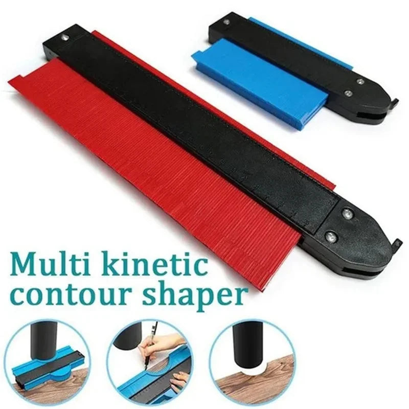 5/10in Multifunction Contour Gauge line Copier Ruler Ceramic Tile Carpet Cutting Template Woodworking Measuring instrument
