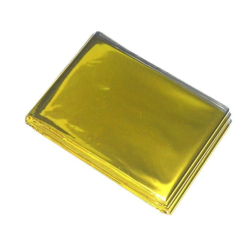 Outdoor Emergency Gold-Sliver Survival Blanket Waterproof First Aid Rescue Curtain Foil Thermal Military Blanket130X210Cm