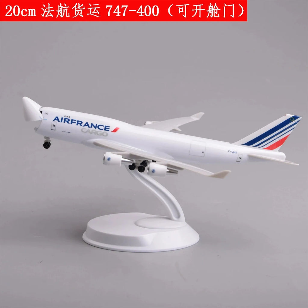747 Series Openable Cargo Door Scale Aircraft Model 20cm China Eastern Cargo B747 ABS Miniature Airplane Model Adults Fun Gift