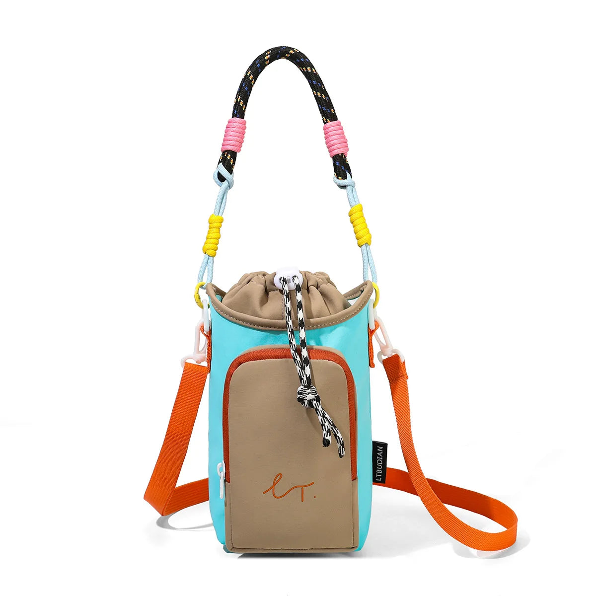 Lightweight Mini Crossbody Water Bottle Bag For Outdoor Sports Women Casual Simple Small Square Bag For Phone And Coin