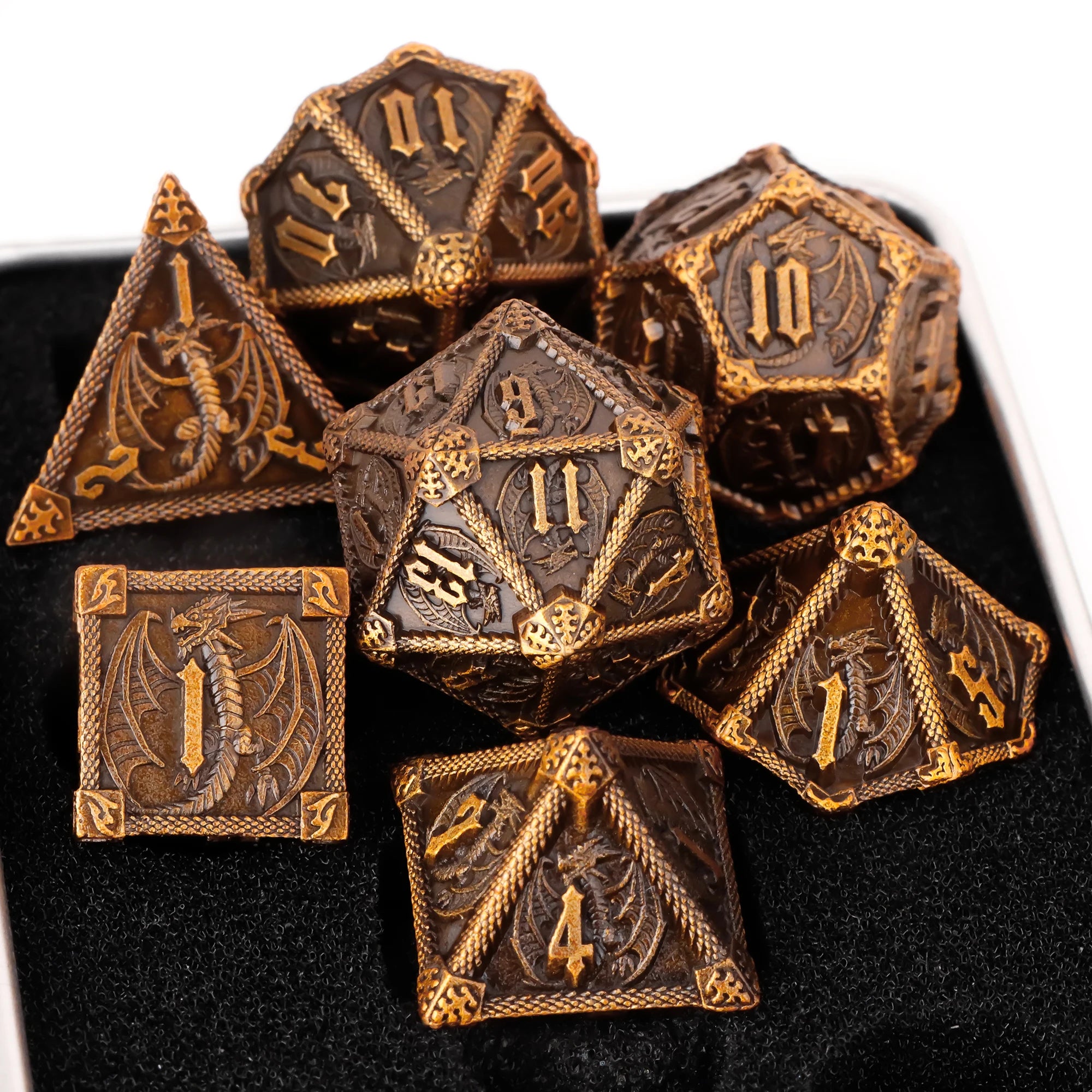 D and D Dice RPG Metal Dice for DnD Polyhedral Dice For Dungeons and Dragons Dice Role Playing Games D&D Dice Gifts Green Dice