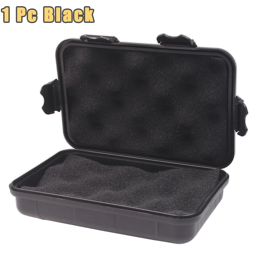 15x10x5CM Compact Hard Shell Case with Foam Padding Portable EDC Utility Box for Tactical Gear, Outdoor Gadgets & Fishing Tackle