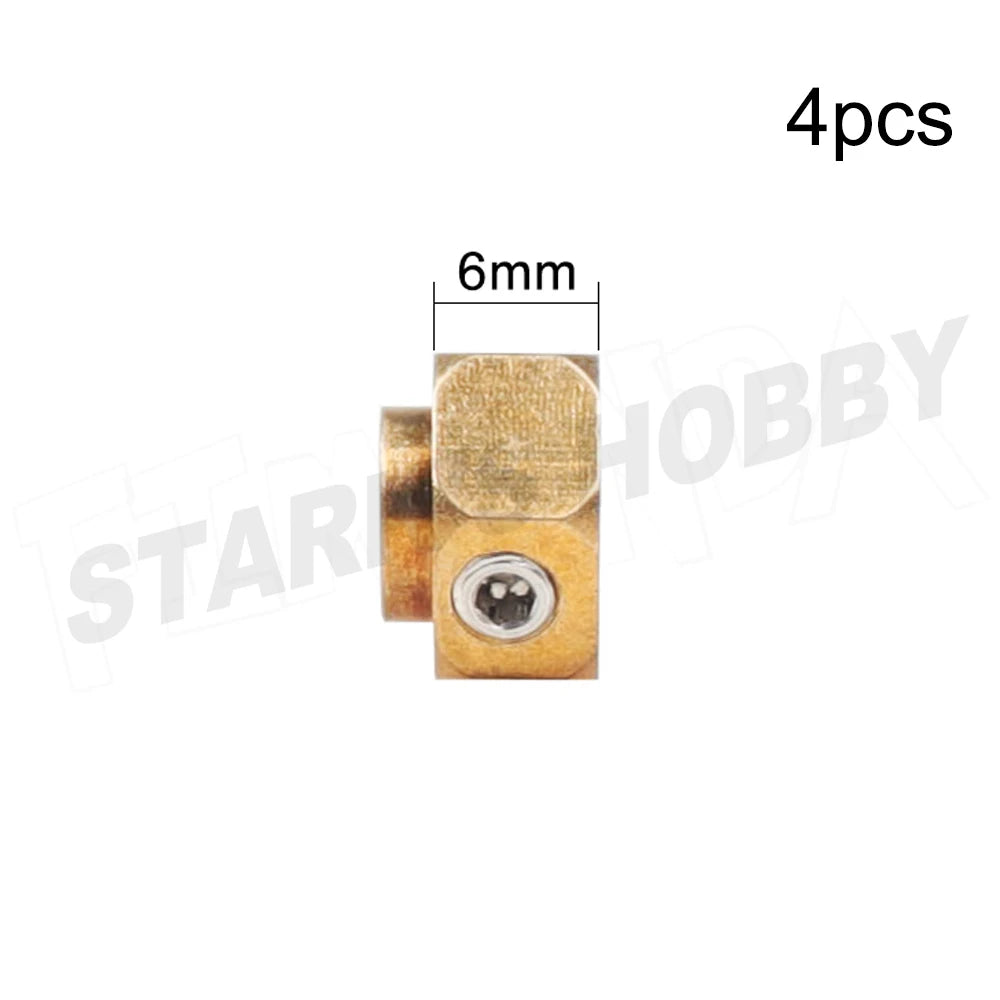 TRX4 4pcs 12mm Wheel Hex Wheel Hub Extended Adapter 6/8/9/10/11/12mm Brass Counterweight for 1/10 RC Crawler Car  TRX-4