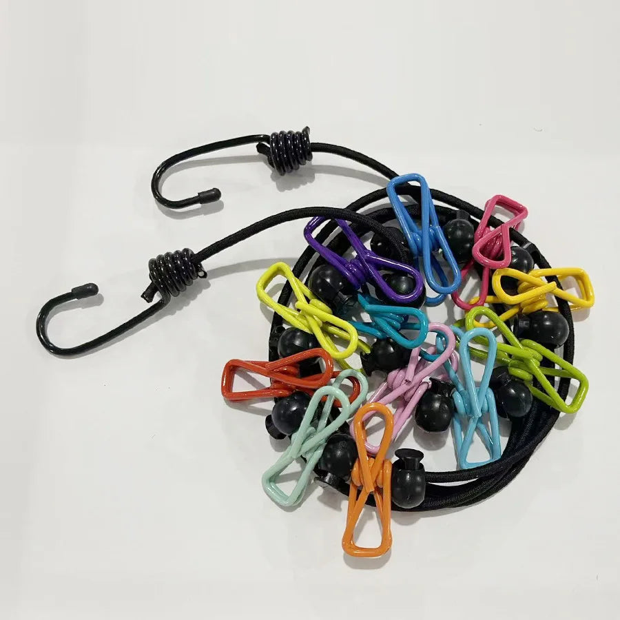 Thiened Outdoor Travel Clothes Drng Rope Dormi Indoor And Outdoor No Punching Windproof Non-slip Quilt Drng Rope