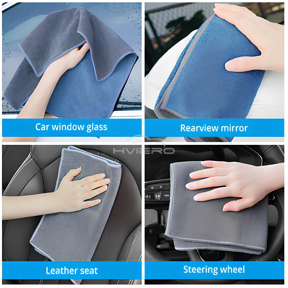 Car Washing Towels Autos Wiping Cloths Specialized Absorbent Automotive Supplies Interior Cleaning Not Shedding Hair Microfiber