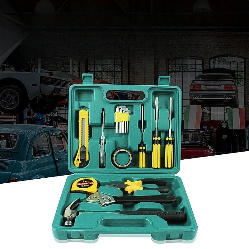 New Tools Car 12-Piece Emergency Toolbox Hardware Combination Tools Car Tool Kit Car Body Repair Tool Automobiles Accessories