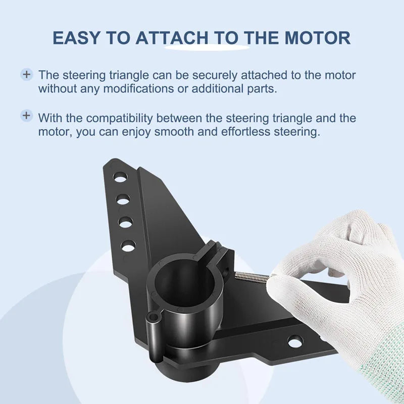 NK-180S Steering Triangle Compatible with Newport Brushless Kayak Motor Kayak Trolling Motors and Other Auxiliary Motors