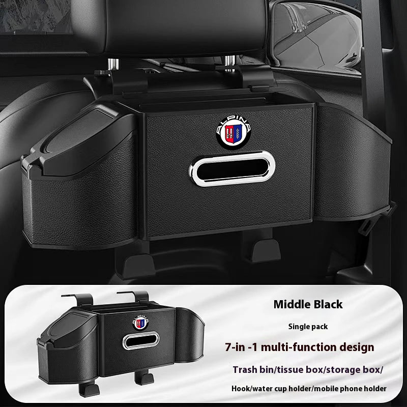 For ALPINA B3 B4 B5 B7 B8 D3 D4 D5 XD3 XD4 XB7 G20 G30 G60 G82 E60 E87 F10 F20 F30 Car Seat Back Multi-Functional Storage Box