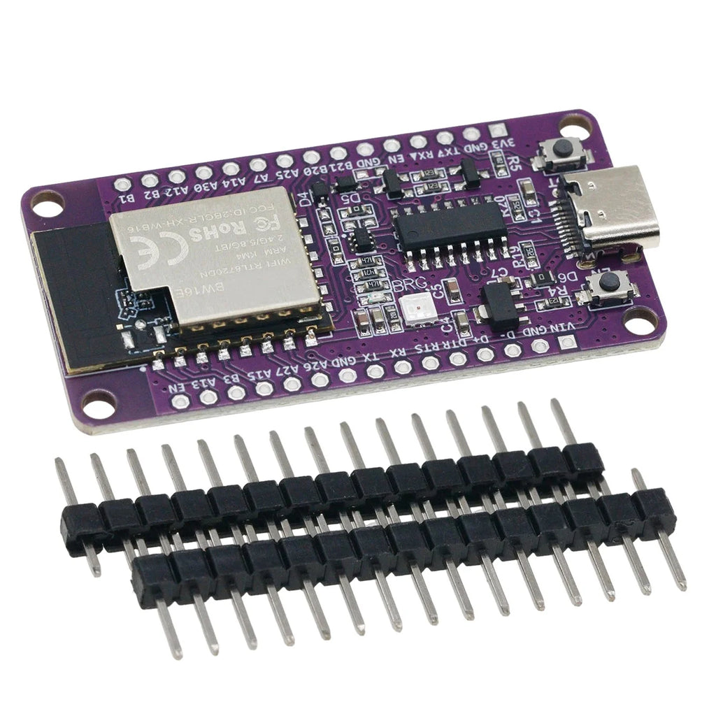 RTL8720DN dual band WiFi Bluetooth BLE module NICEMCU BW16 development board compatible Arduino