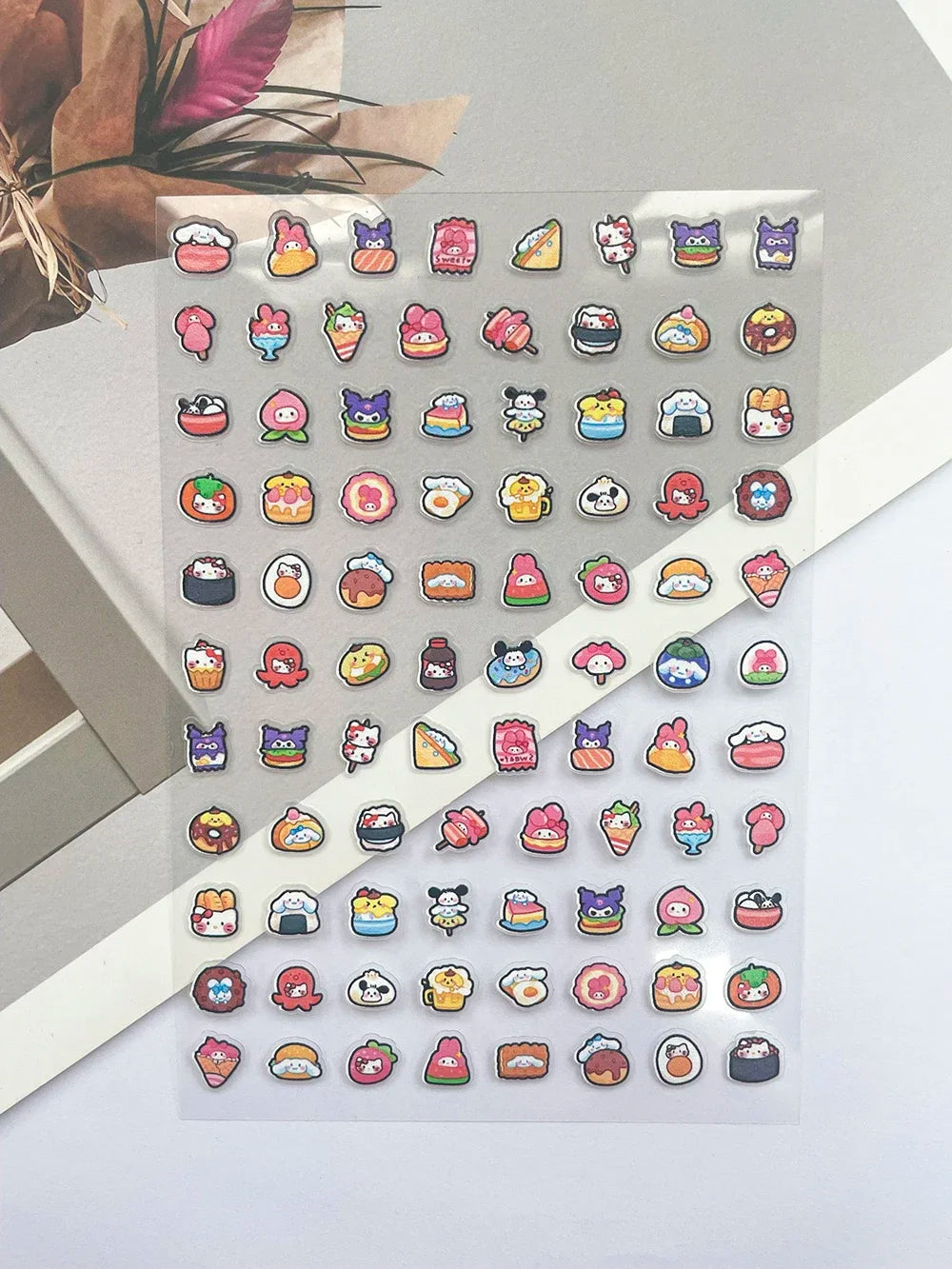 Mini Hellokitty Fruit Food Pixel Art Style Luggage Tags Stickers Nail Art Diy Phone Case Laptop Keyboard Buttons Cute Stickers