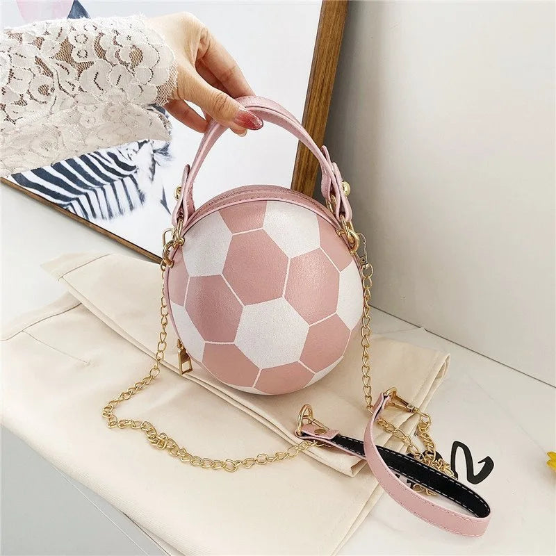 Women's INS Super Hot Personalized Basketball Bag Versatile One Shoulder Crossbody Bag Korean Edition Round Bag Fast Shipment