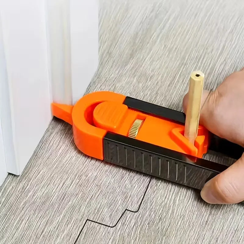 Profile Scribing Ruler Contour Gauge Scribe Tool Woodworking Edge Corner Measuring Adjustable Irregular Curve Contour Ruler