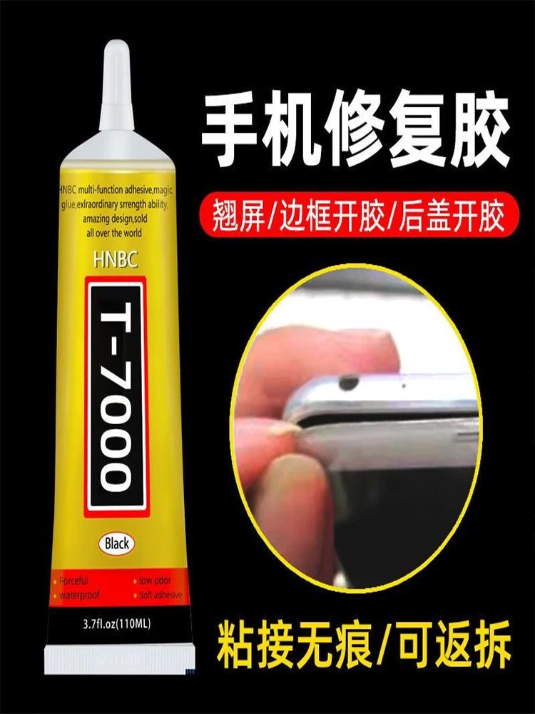 15ML 25ML 50ML 110ML T7000 Black  Repair Adhesive Universal Glass Plastic DIY Glue Glue Mobile Phone Screen Superglue Glue Tools