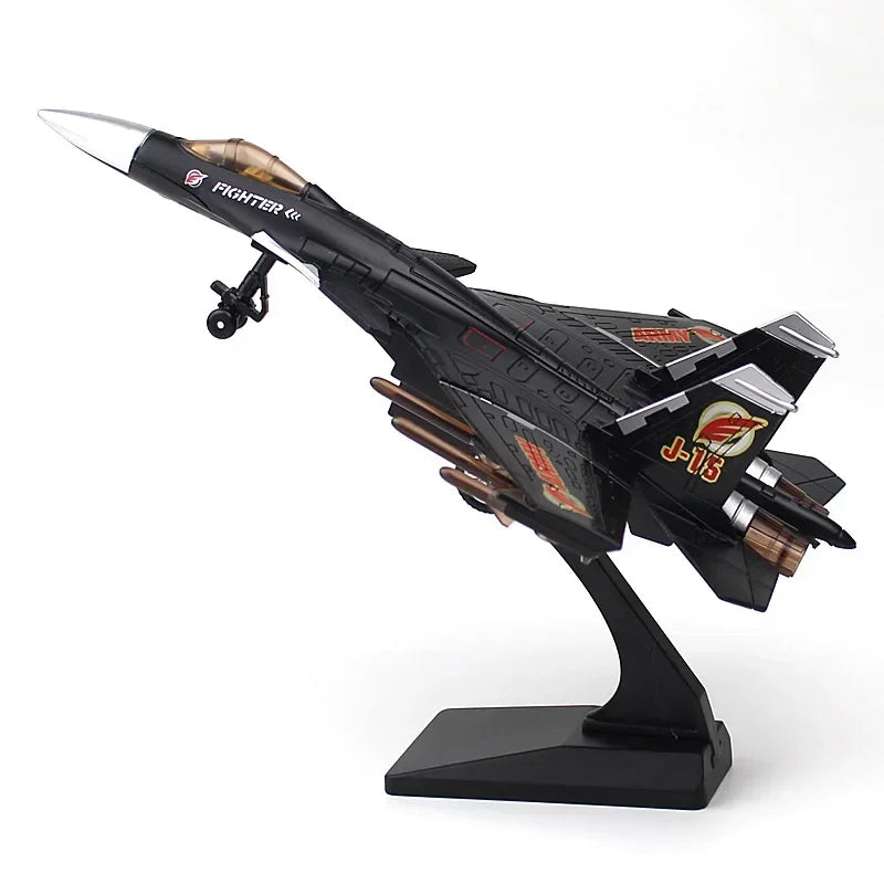 J-15 Fighter Military Model Fighter Alloy Acousto Optic High Simulation Alloy Toy Ornament Gifts
