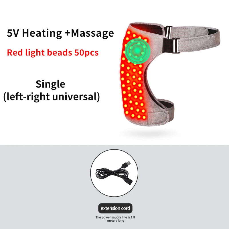 660nm Red Light Heating Pad Hip Brace  Wellness Protector Fatigue Relief Home Relaxation 3 Modes 50-90LED