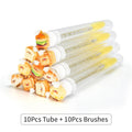 10/50PCS Disposable Eyelash Brushes Reusable Eyelashes Brush Lash Spoolies Brush Dust-proof Cleaner Storage Tubes Makeup Tool