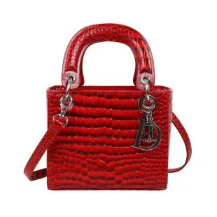 Leisure Business Diaper Bag For Ladies Unique Vintage Leather Handbag Large Capacity Square Satchel Stylish Clutch For Party