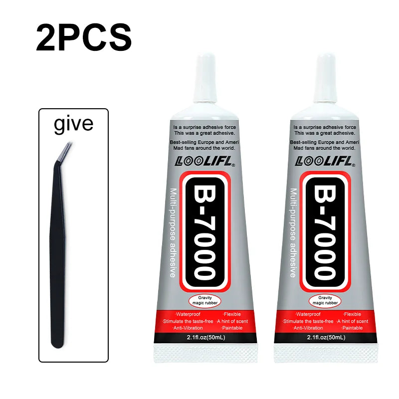 B7000 Industrial Adhesive, Contact Type, Used for Mobile Phone Repair, DIY Crafts, Touchscreen Glass Strong Adhesive, 15ml-110ml