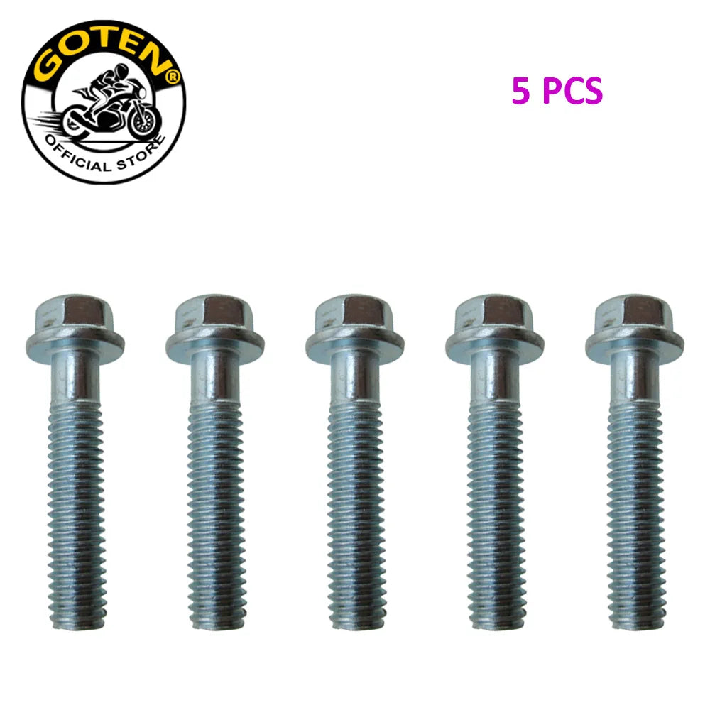 Goten Flanged Hex Bolt M6 x 28mm For Pit Dirt Bike ATV Quad Go kart Engine