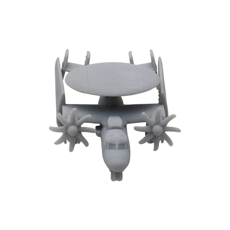 10PCS 1/2000 700 400 350 Scale Carrier-borne Early Warning Aircraft Hawkeye E-2C Model Reconnaissance Plane DIY Military Toys