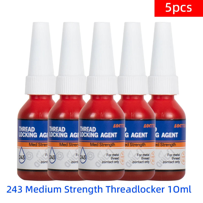 243 10ml/0.34oz Strong Thread Locking Adhesive High Temperature Anaerobic Adhesive Suitable For Automotive Machinery locking