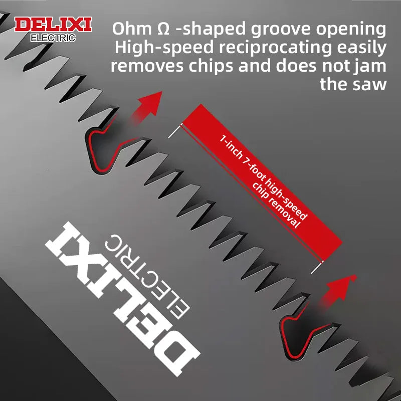 DELIXI ELECTRIC Folding Garden Saw 16/19/21 Inch Sizes | 1/3 Piece Sets | Thickened Wear-Resistant Steel Blade | Woodworking