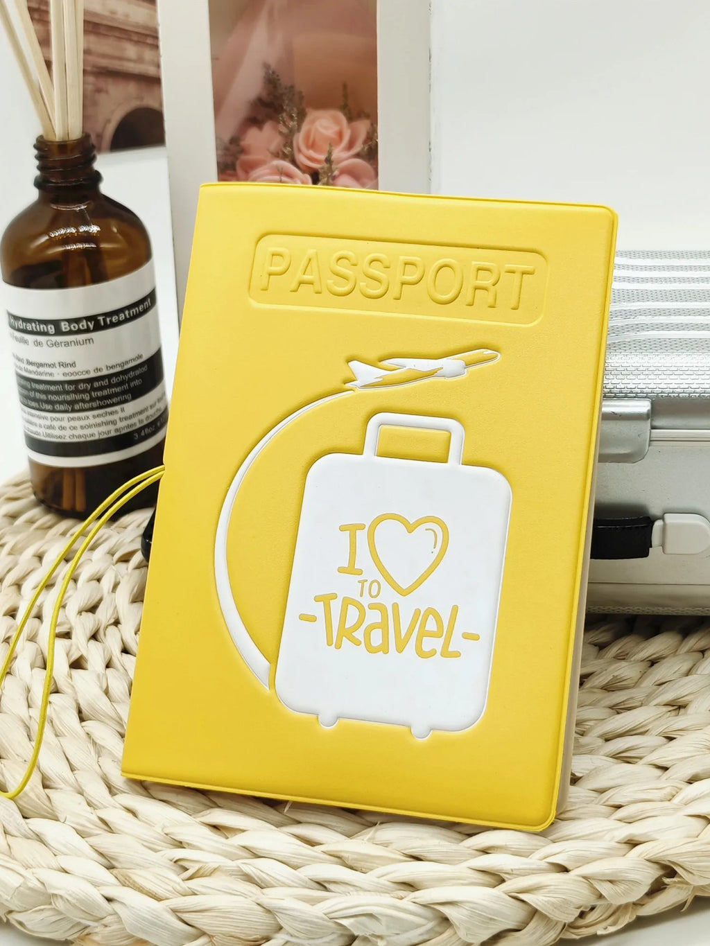 1 Piece I Love To Travel Creative 3D Passport Cover/Case Travel Accessories For Flight for Women or Men For Student
