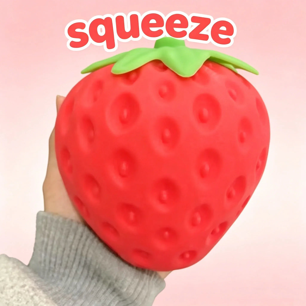 8cm Strawberry Squishy Stress Relief Toy Slow Rising Antistress Ball Grownups Toys Sensory Toy for Stress Relief