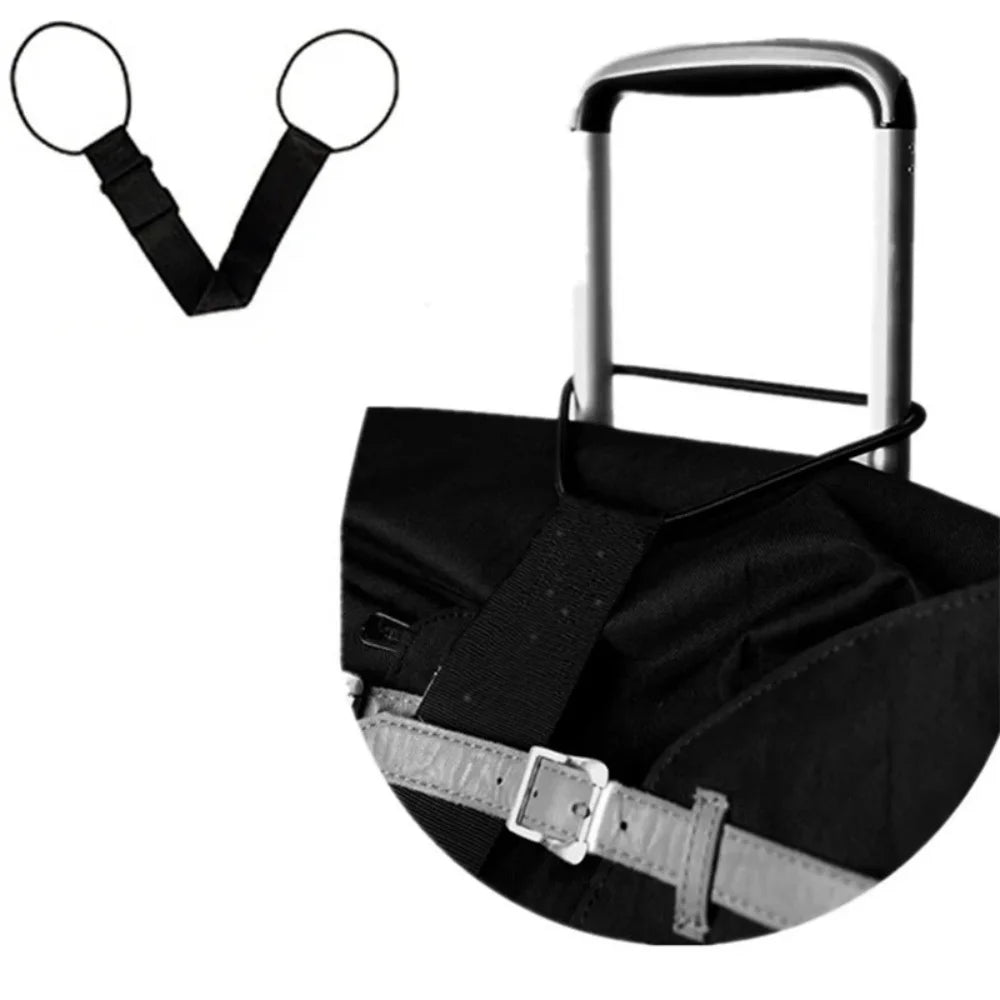 Adjustable Elastic Luggage Strap Reusable Versatile Luggage Straps Travel Security Belt for Carry On Secure Baggage Transport