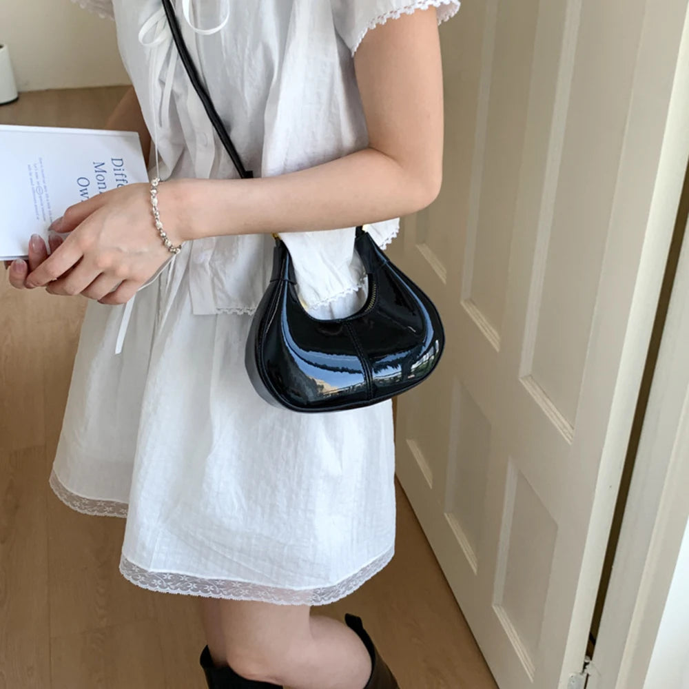 Fashion Mini Handbag Women 2025 New Autumn Winter Detachable Design Korean Retro Patchwork Single Shoulder Crossbody Bags