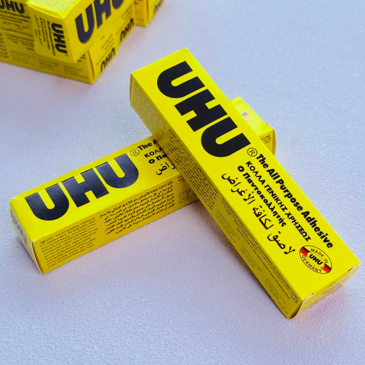 UHU Multi-Purpose Strong Adhesive Glue Clear Bond for Crafts School Home Office DIY Projects