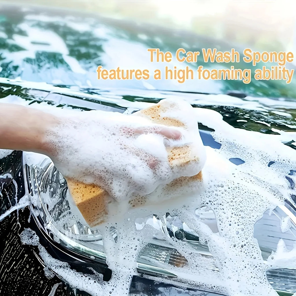 Car Wash Sponge Honeycomb Large Sponges High-density Car Washing Sponge Block Auto Detailing Foam Cleaning Tools Car Accessories