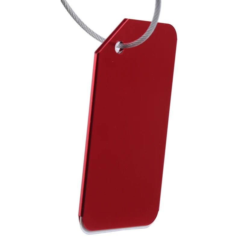 Luggage Tags for Suitcases Fashion Solid Color Women Men Suitcase Bag Label Tag Name ID Address Portable Travel Accessories