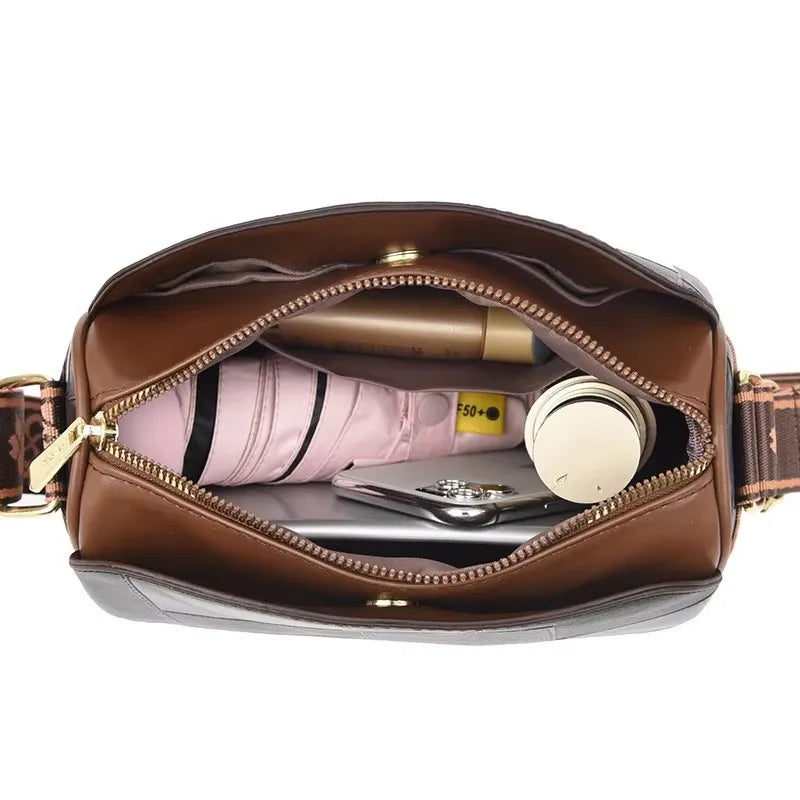 Luxury Kangaroo New Genuine High Quality Soft Leather Women Purses Cofrossbody Bag Designer Brand Ladies Shoulder Crossbody Bags