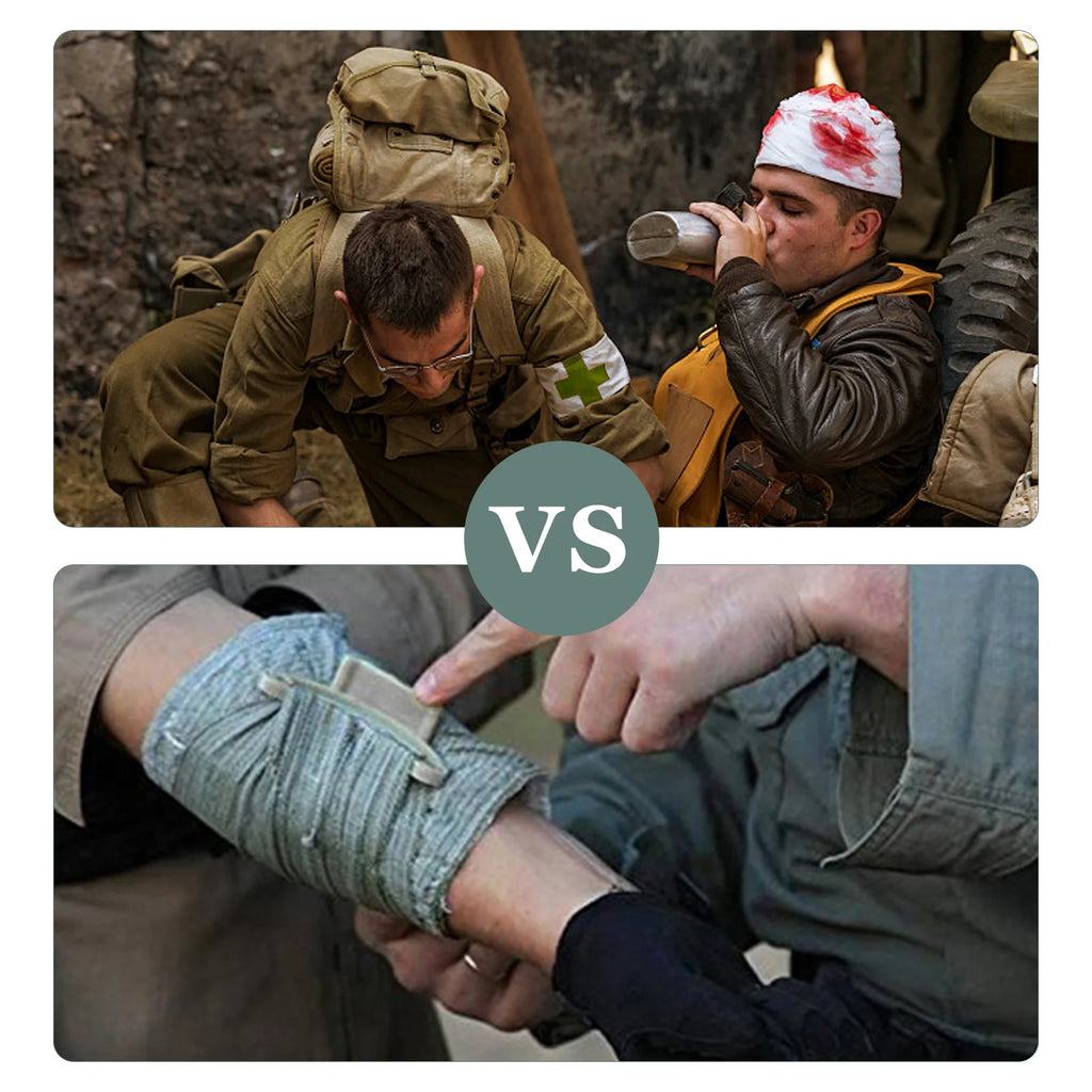 4/6inch Israeli Emergency Pressure Bandage Rescue Wound Dressing IFAK Kit High Elasticity Vacuum Packed Outdoor Hiking Essential